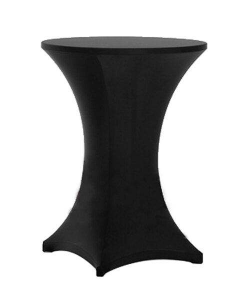 Black Cabaret Table with Spandex