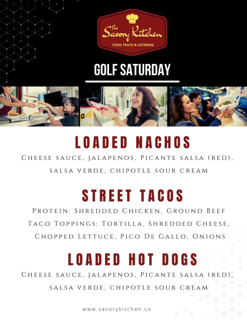 Golf Saturday Food Truck Denver Menu 