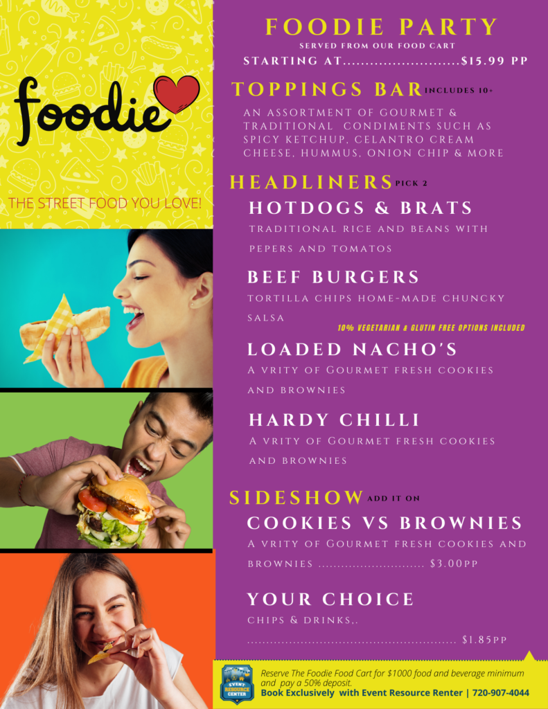 Foodie Cart Menu